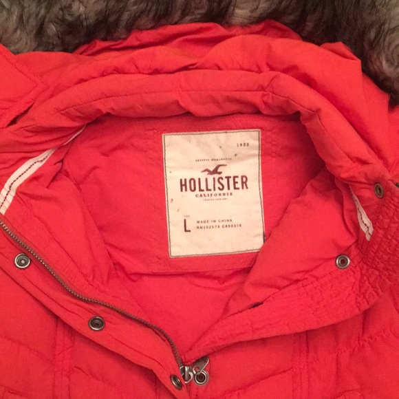 Hollister orange vest size large - Picture 3 of 3